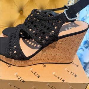 Mix No. 6 Jesper Wedge Sandal - Black/ Brand new